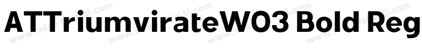 ATTriumvirateW03 Bold Regular字体转换